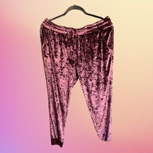 Crushed velvet lounge/pajama pants